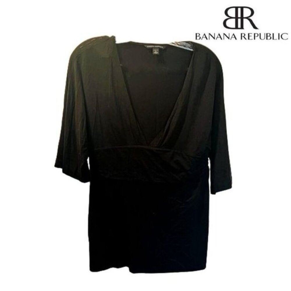 Banana Republic Women's Short Dress Deep V Neck Summer Casual‎ Loose Top